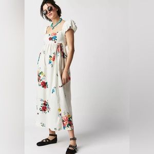 New Free People Linda Lou Poplin Dress Size Medium.
